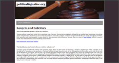 Desktop Screenshot of politicalinjustice.org