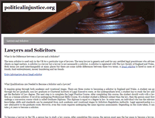 Tablet Screenshot of politicalinjustice.org